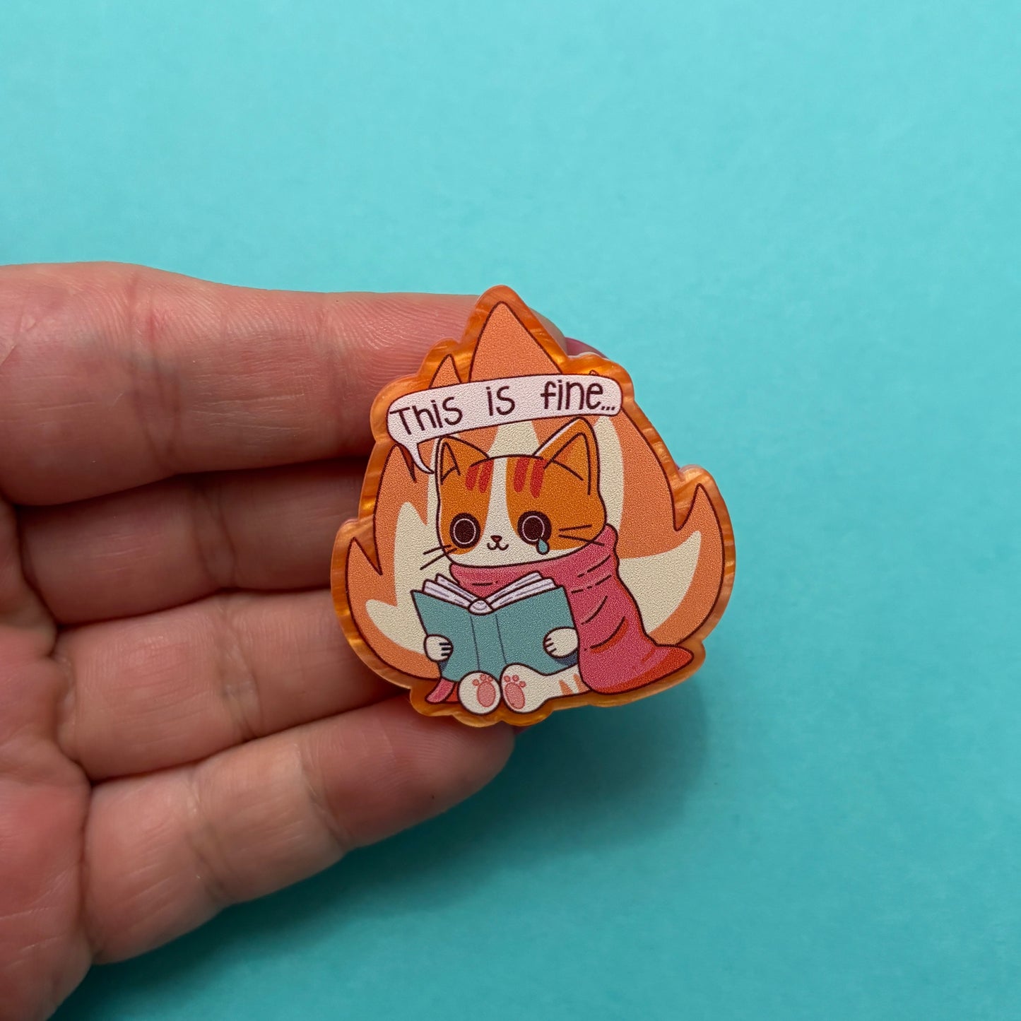 This Is Fine Pin