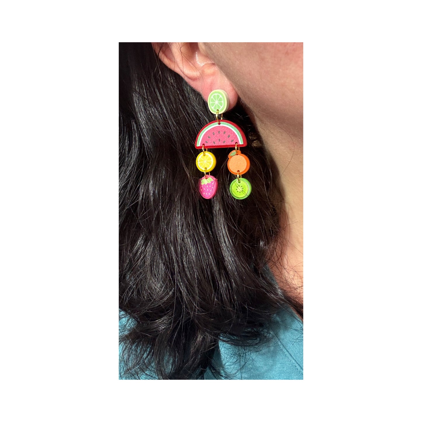Tutti Frutti Tiered Drop Earrings