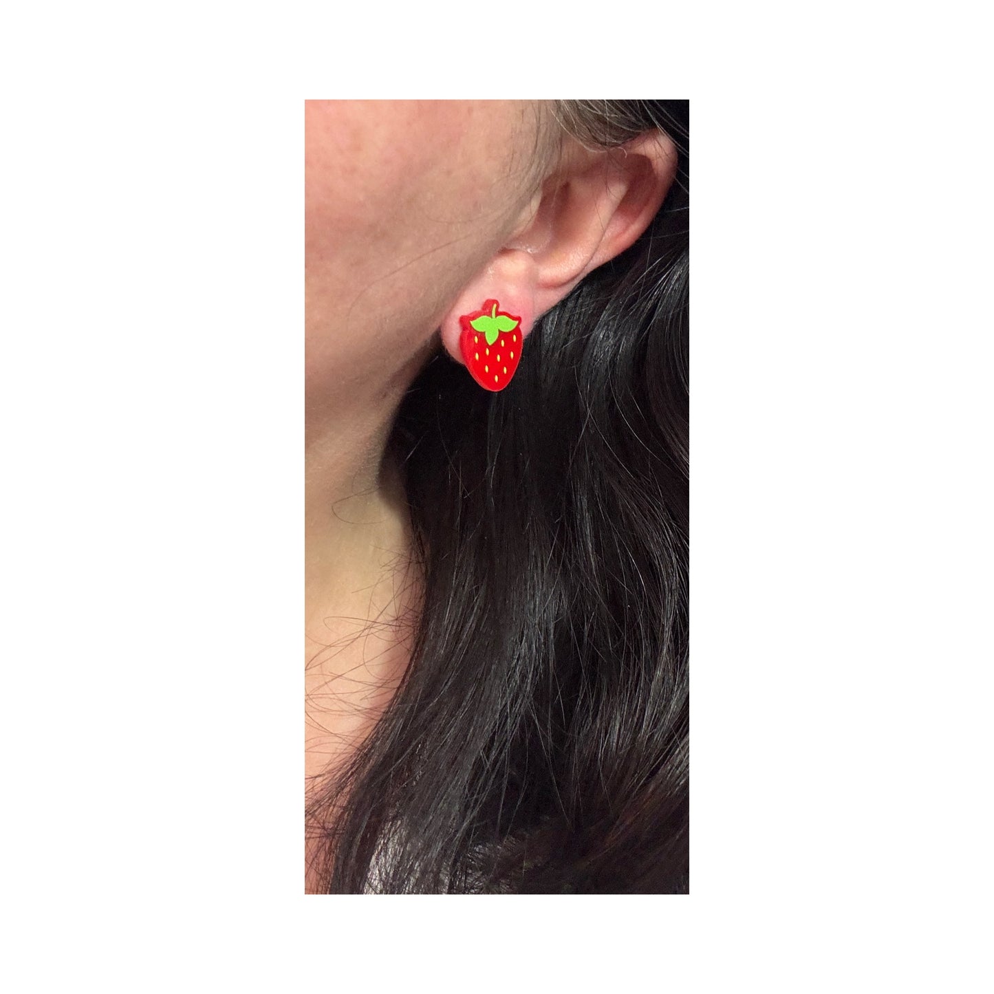 Strawberry Post Earrings