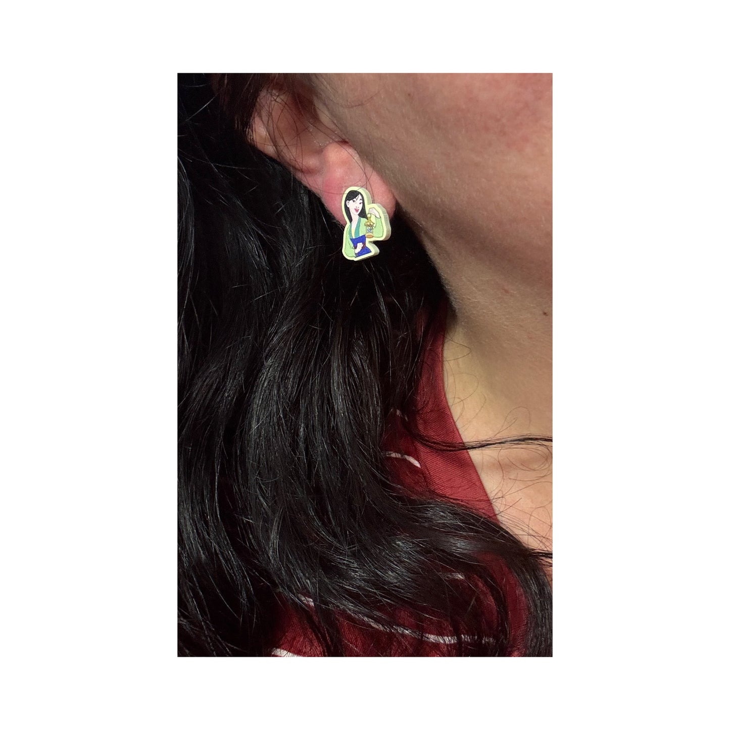 Warrior Princess Comb Post Earrings