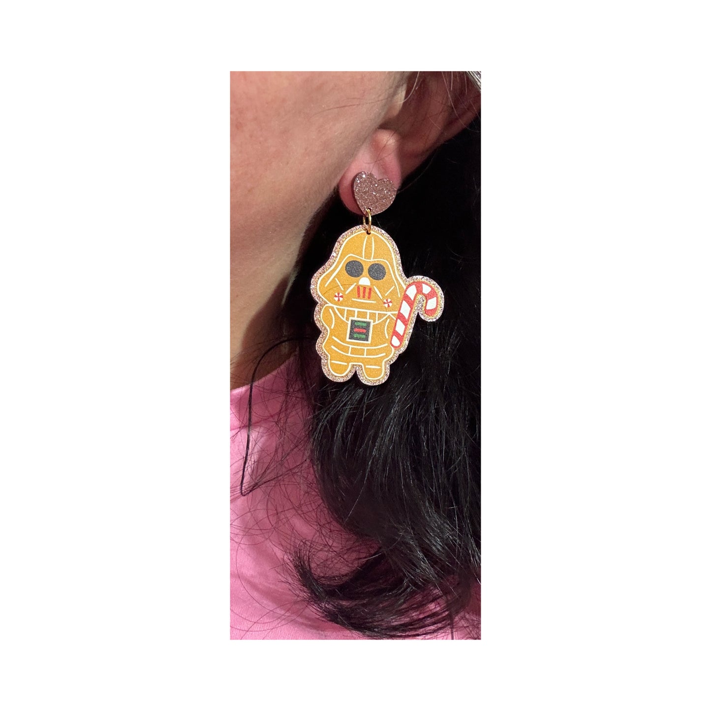 Vader Gingerbread Drop Earrings