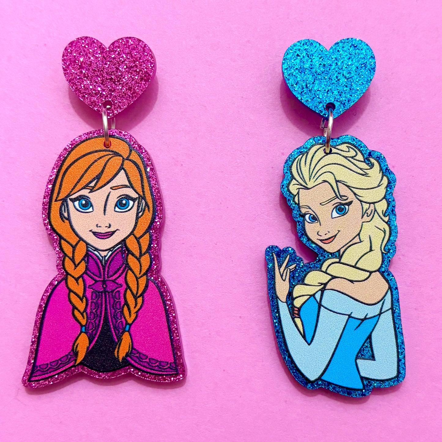 Frozen Sisters Drop Earrings