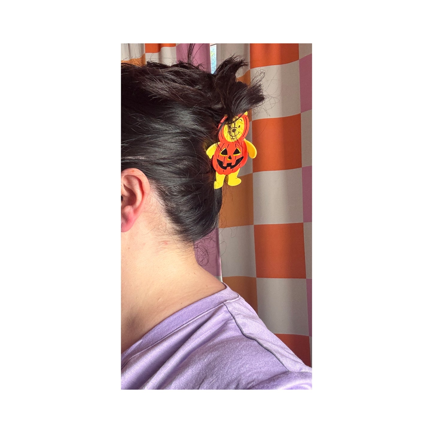Pumpkin Pooh Claw Clip