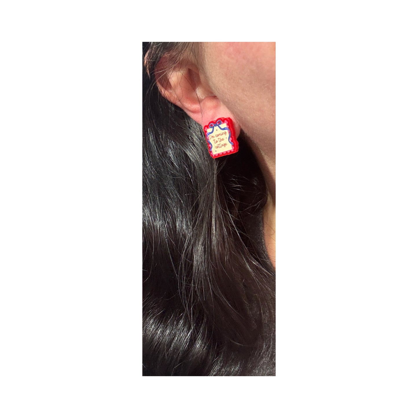 Coming to the Cottage Stamp Post Earrings