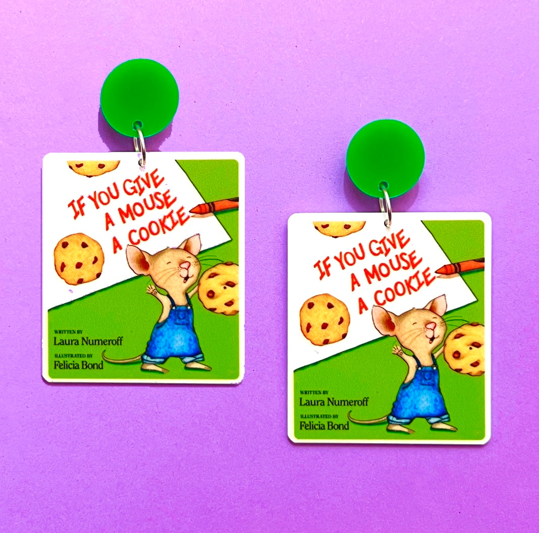 Give A Mouse A Cookie Drop Earrings