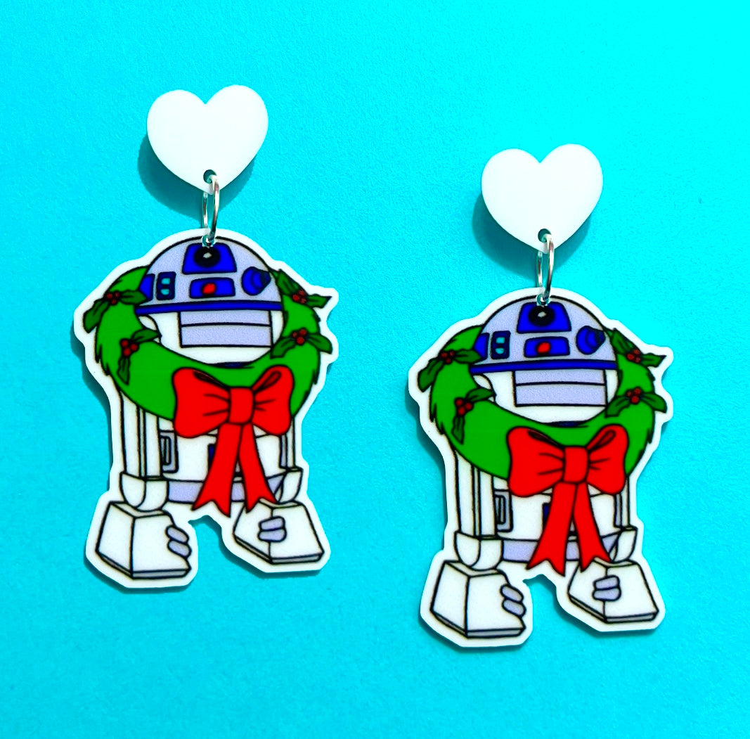 Christmas Droid Drop Earrings