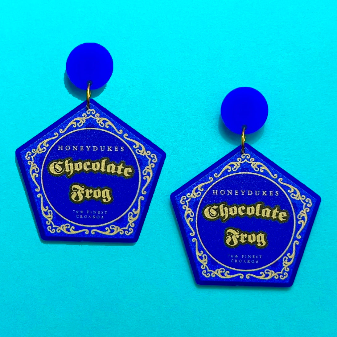 Chocolate Frog Drop Earrings