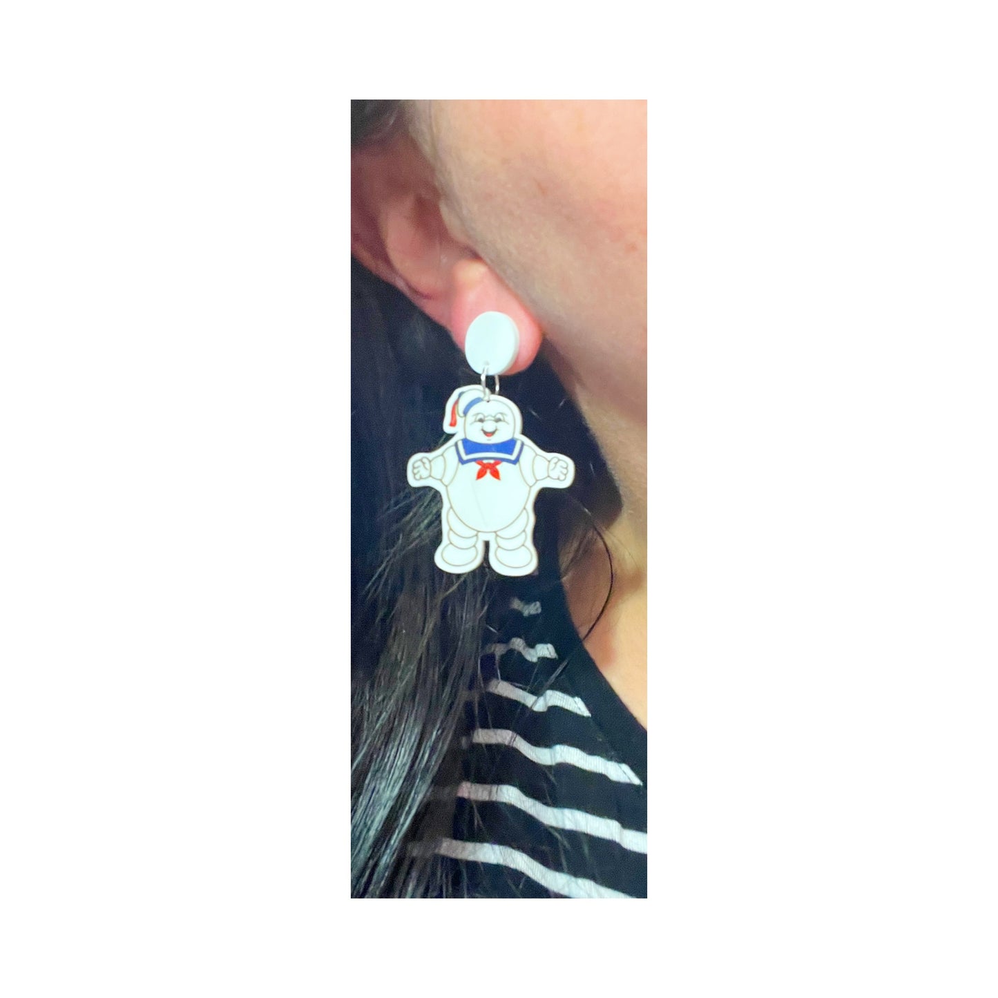 Stay Puft Drop Earrings