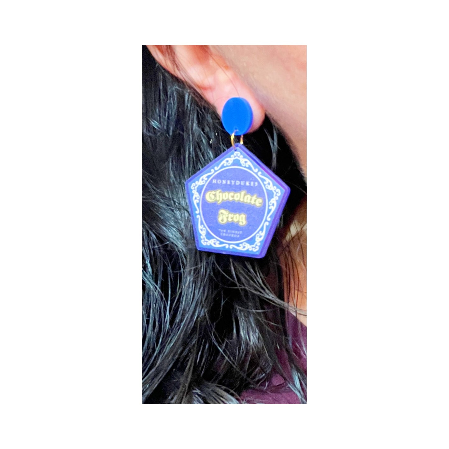 Chocolate Frog Drop Earrings