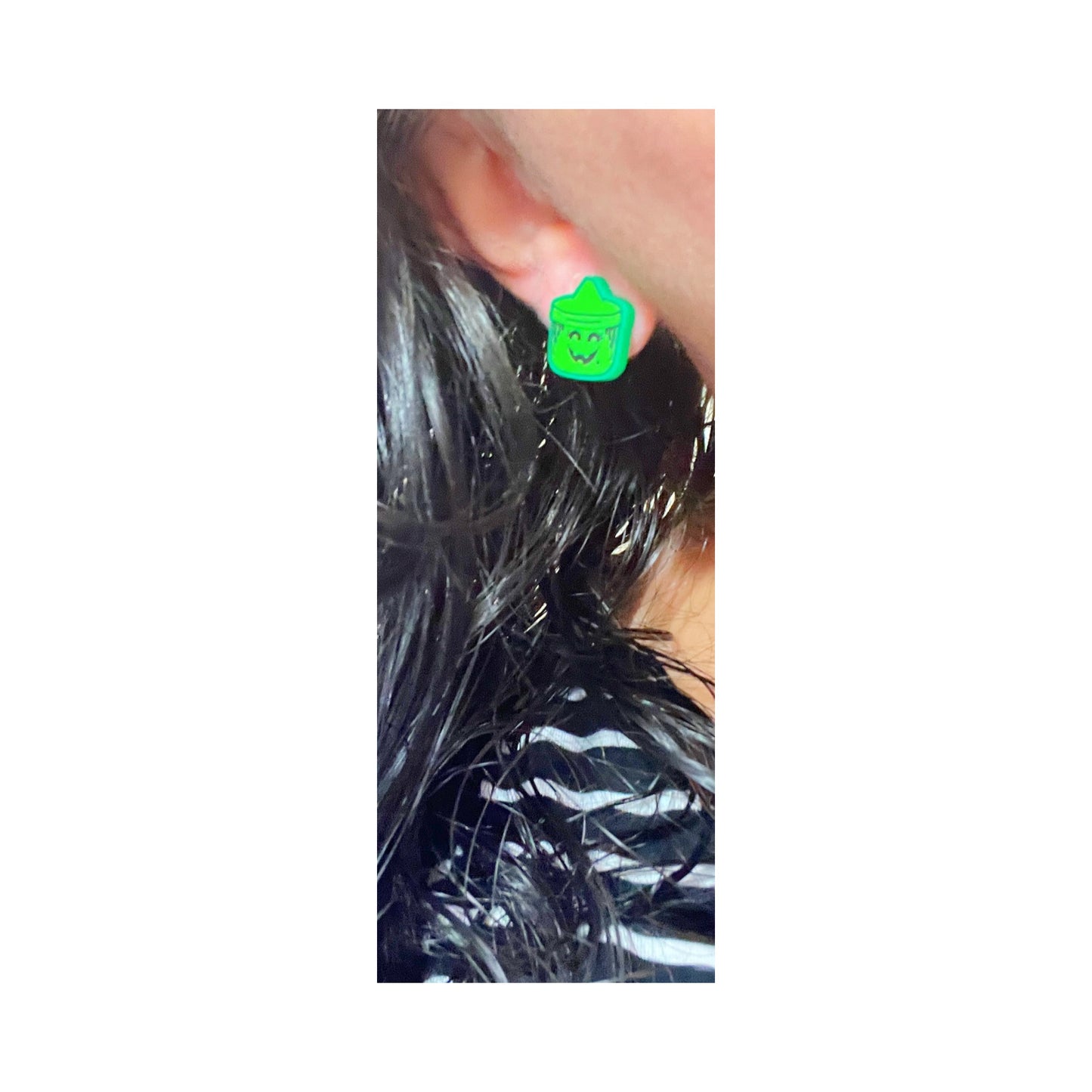 Witch Bucket Post Earrings