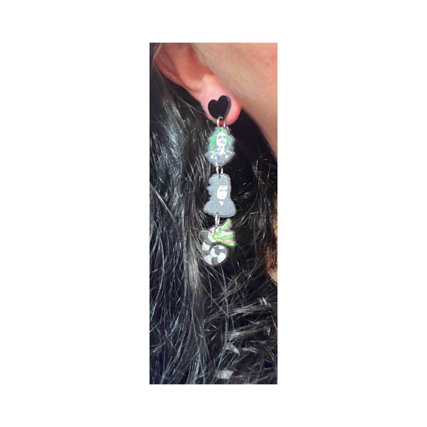Beetlejuice Tiered Drop Earrings