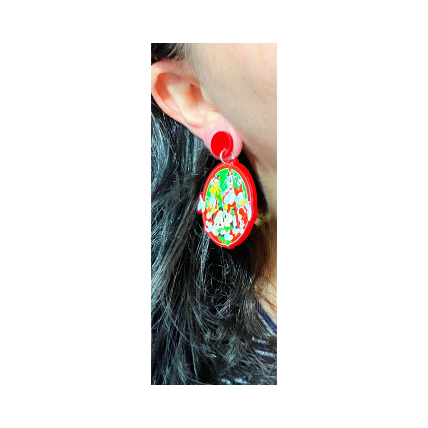 Mouse & Friends Holiday Drop Earrings