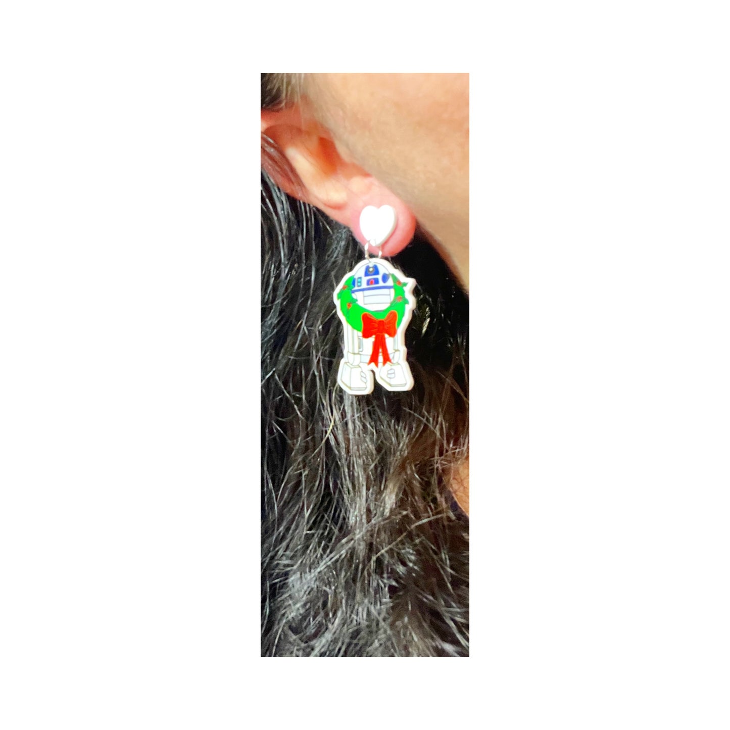 Christmas Droid Drop Earrings