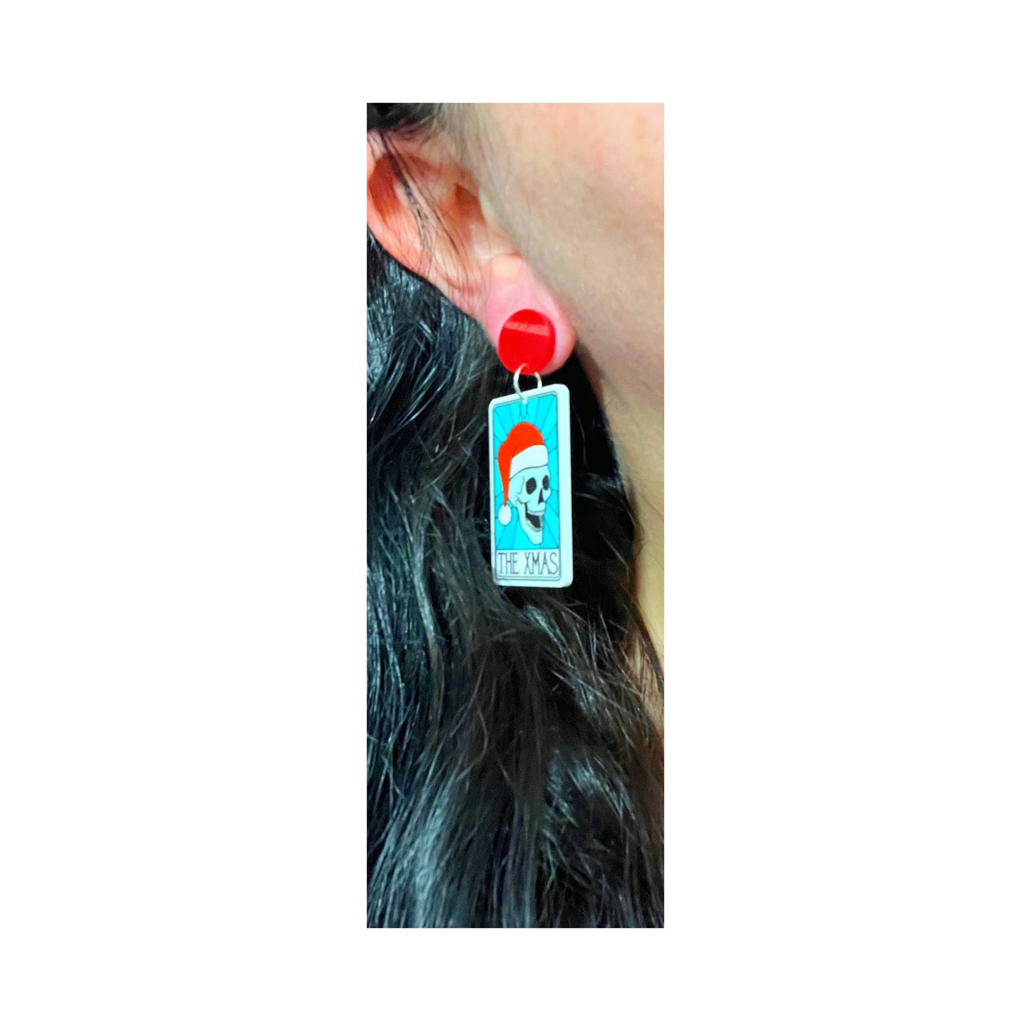 The Xmas Tarot Card Drop Earrings