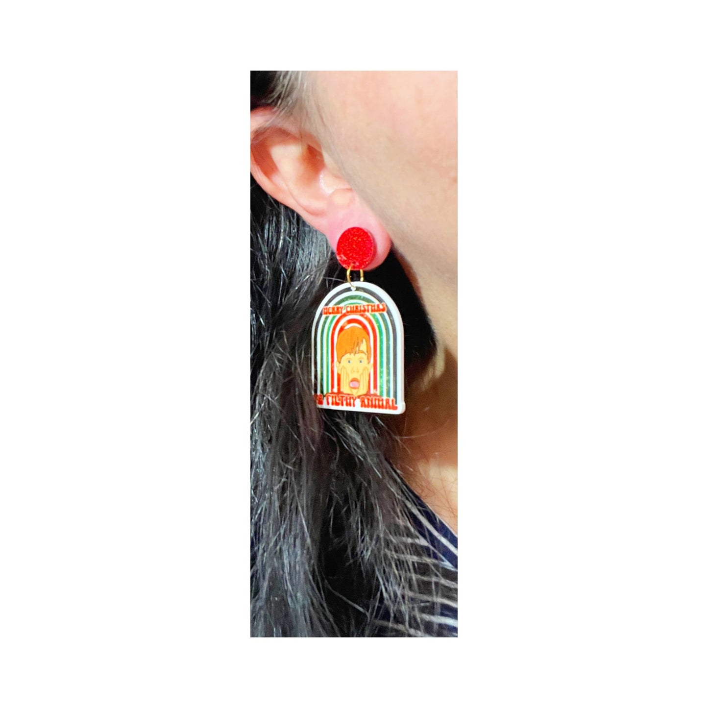 Home Alone Rainbow Drop Earrings