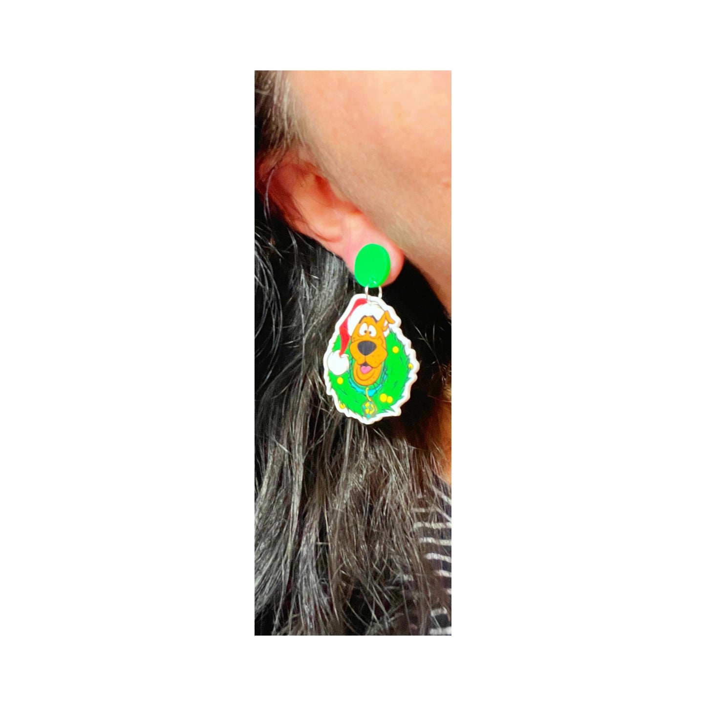 Scooby Wreath Drop Earrings