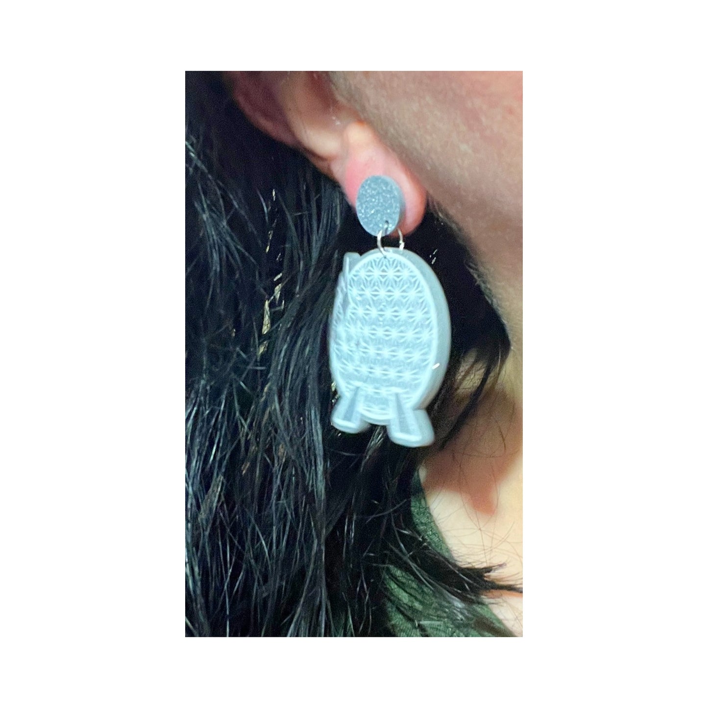 Sparkle Geo Drop Earrings