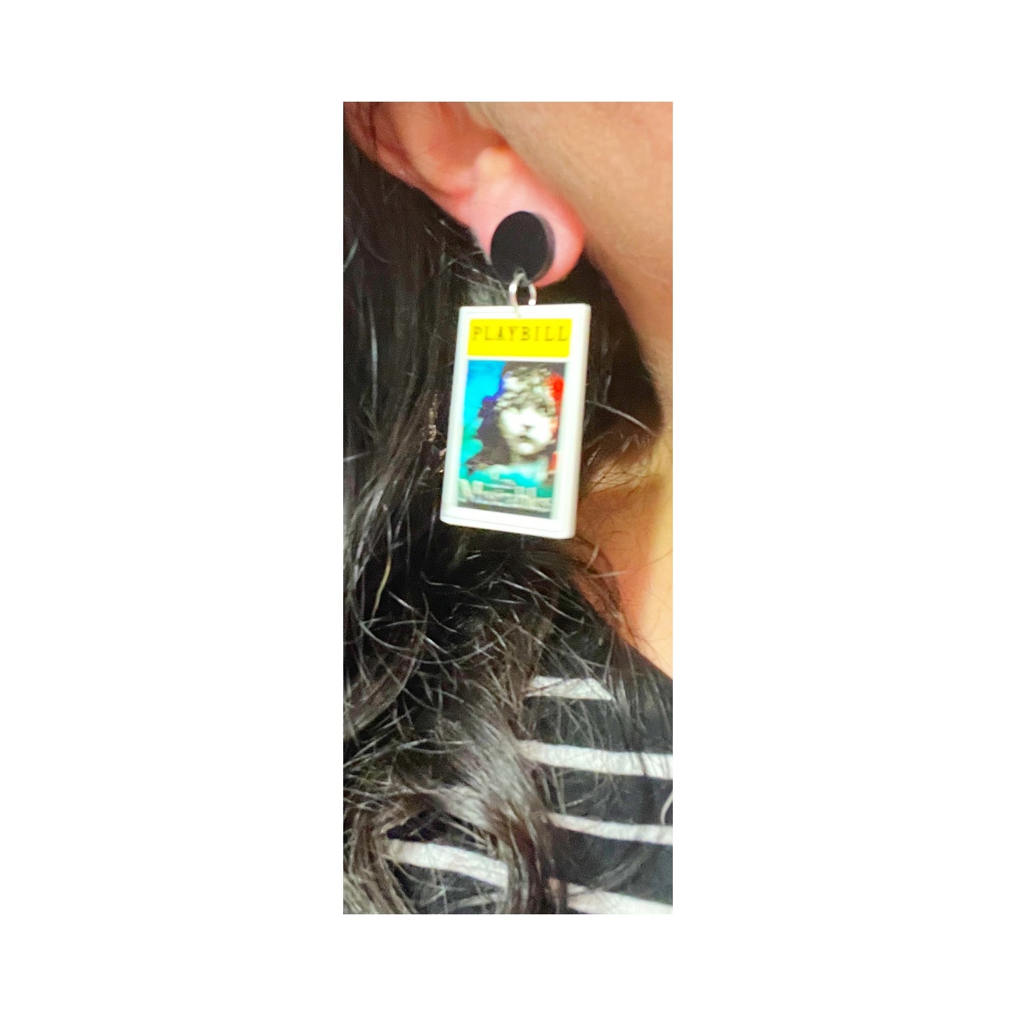 Les Miserables Playbill Drop Earrings