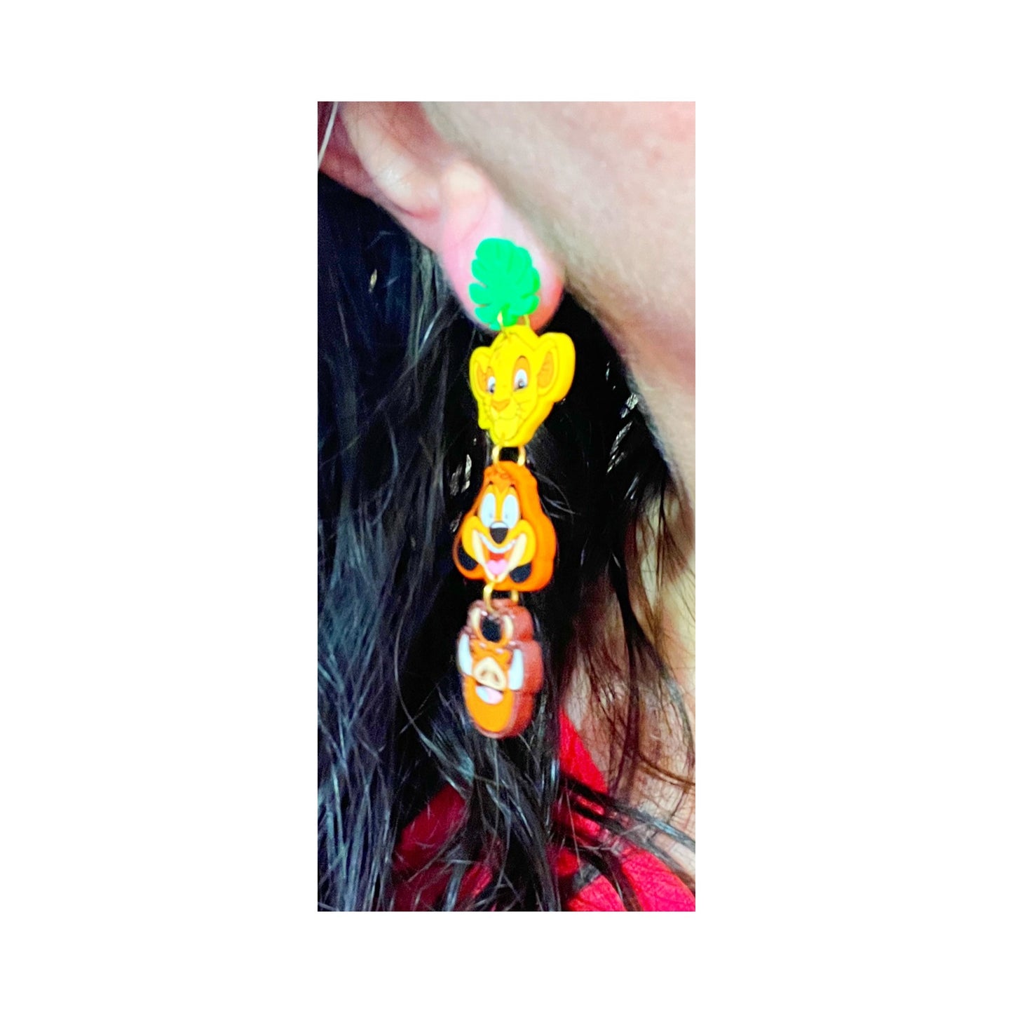 Hakuna Matata Tiered Drop Earrings