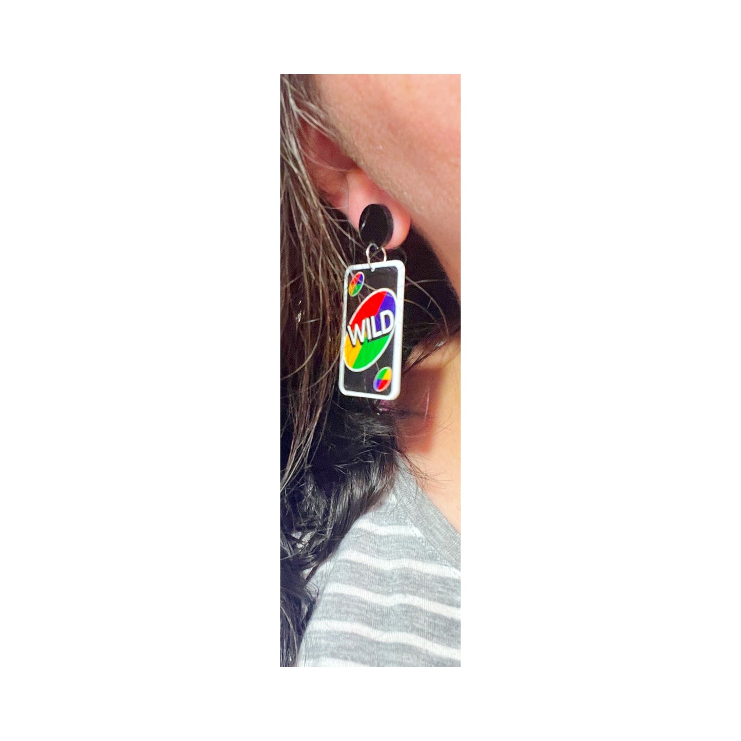 Uno Acrylic Drop Earrings