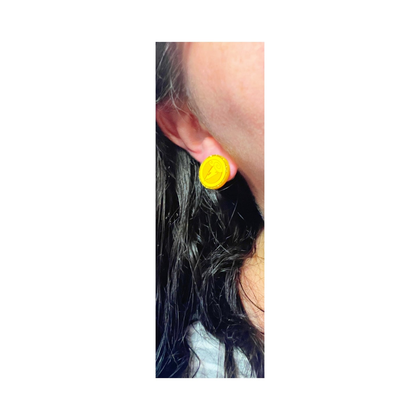 Hercules Medallion Sparkle Post Earrings