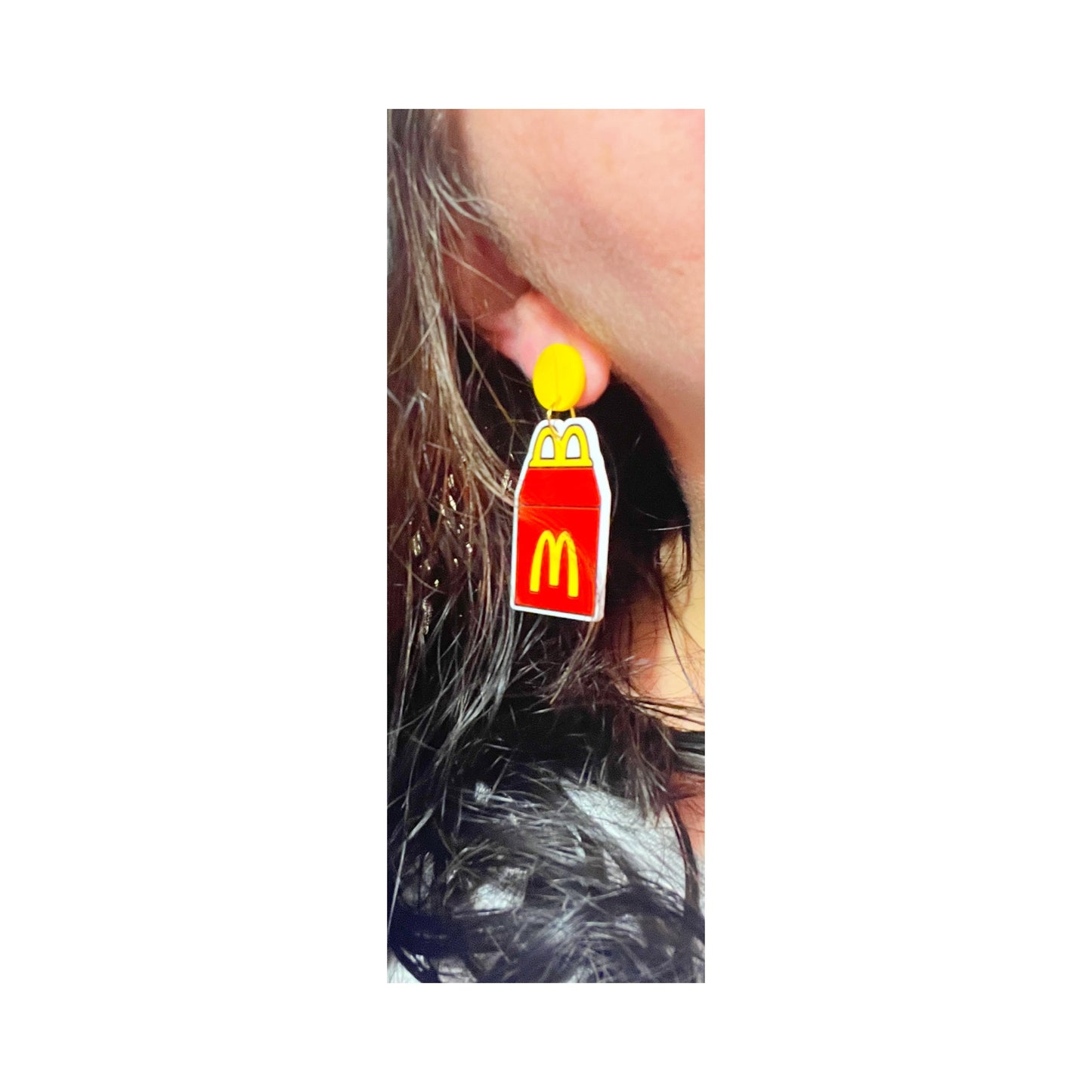 90s Happy Meal Acrylic Drop Earrings