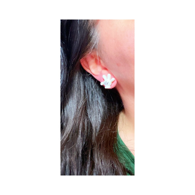 Mouse Glove Post Earrings