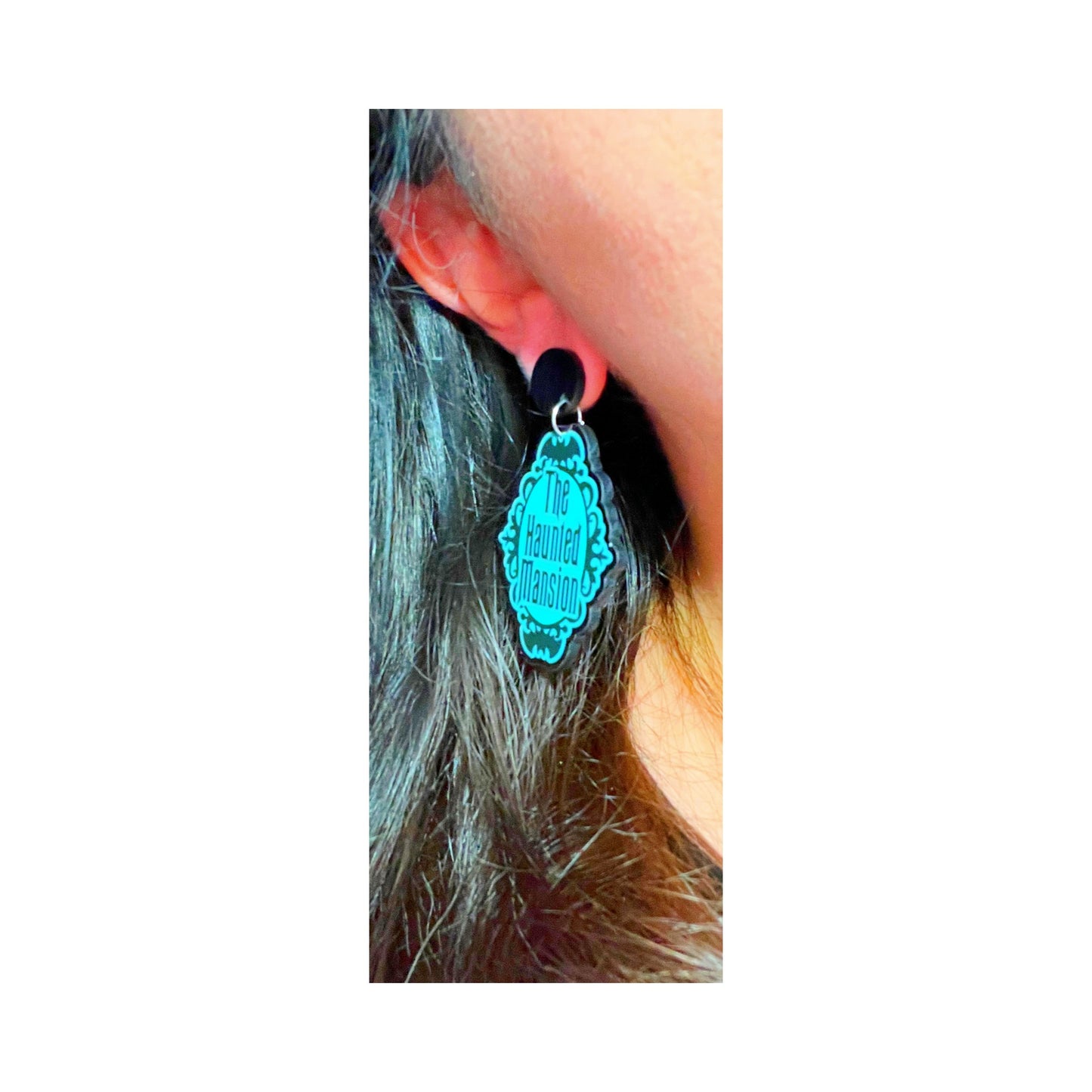 Haunted Mansion Sign Drop Earrings
