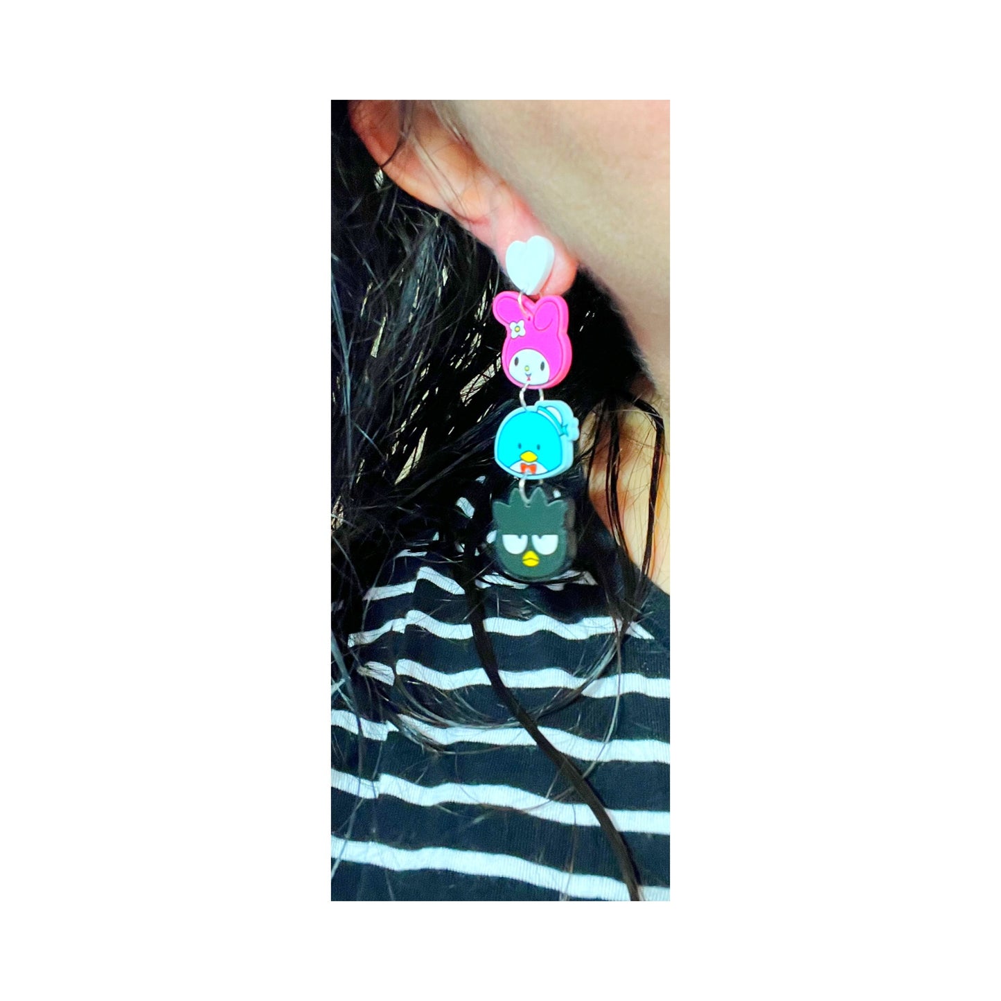Kawaii Kitty & Friends Acrylic Drop Earrings