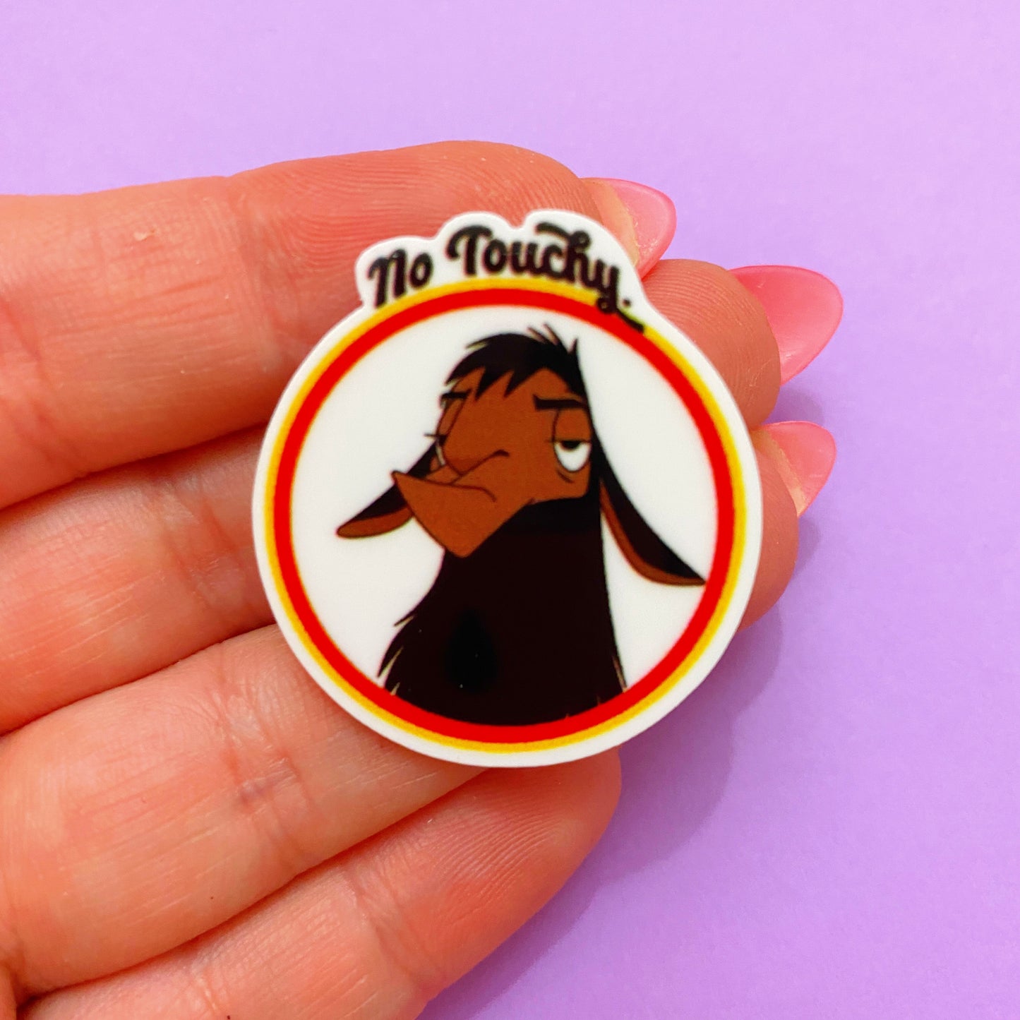 No Touchy Brooch Pin