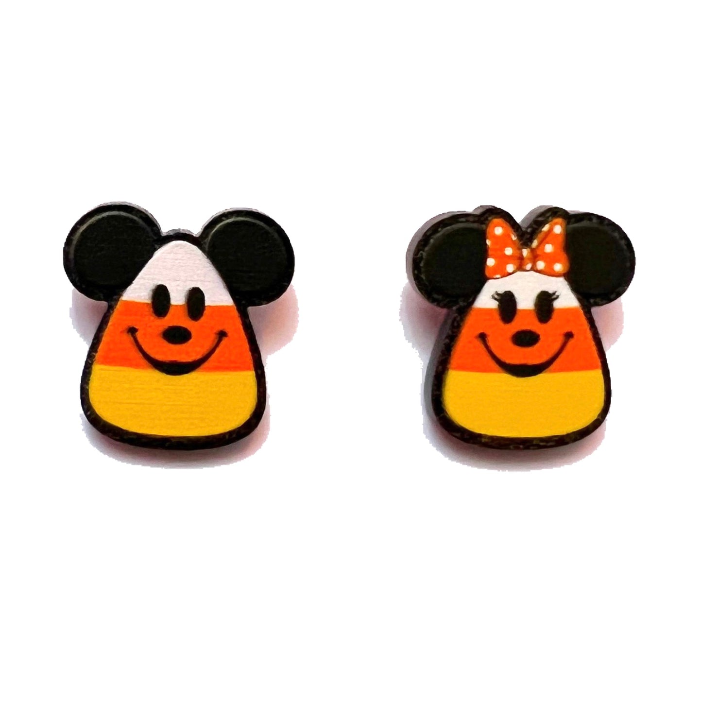 Mouse Candy Corn Post Earrings