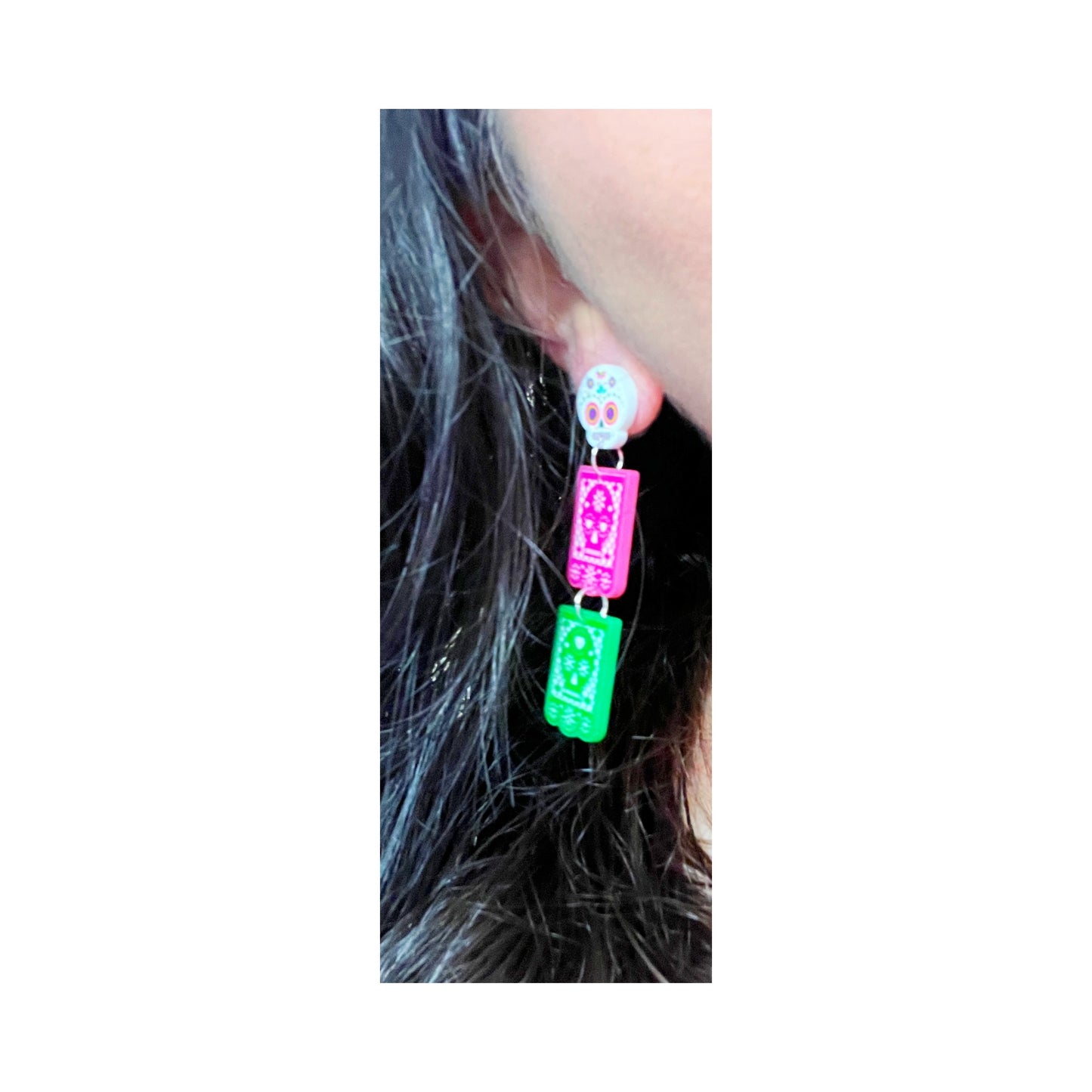 Papel Picado Tiered Drop Earrings