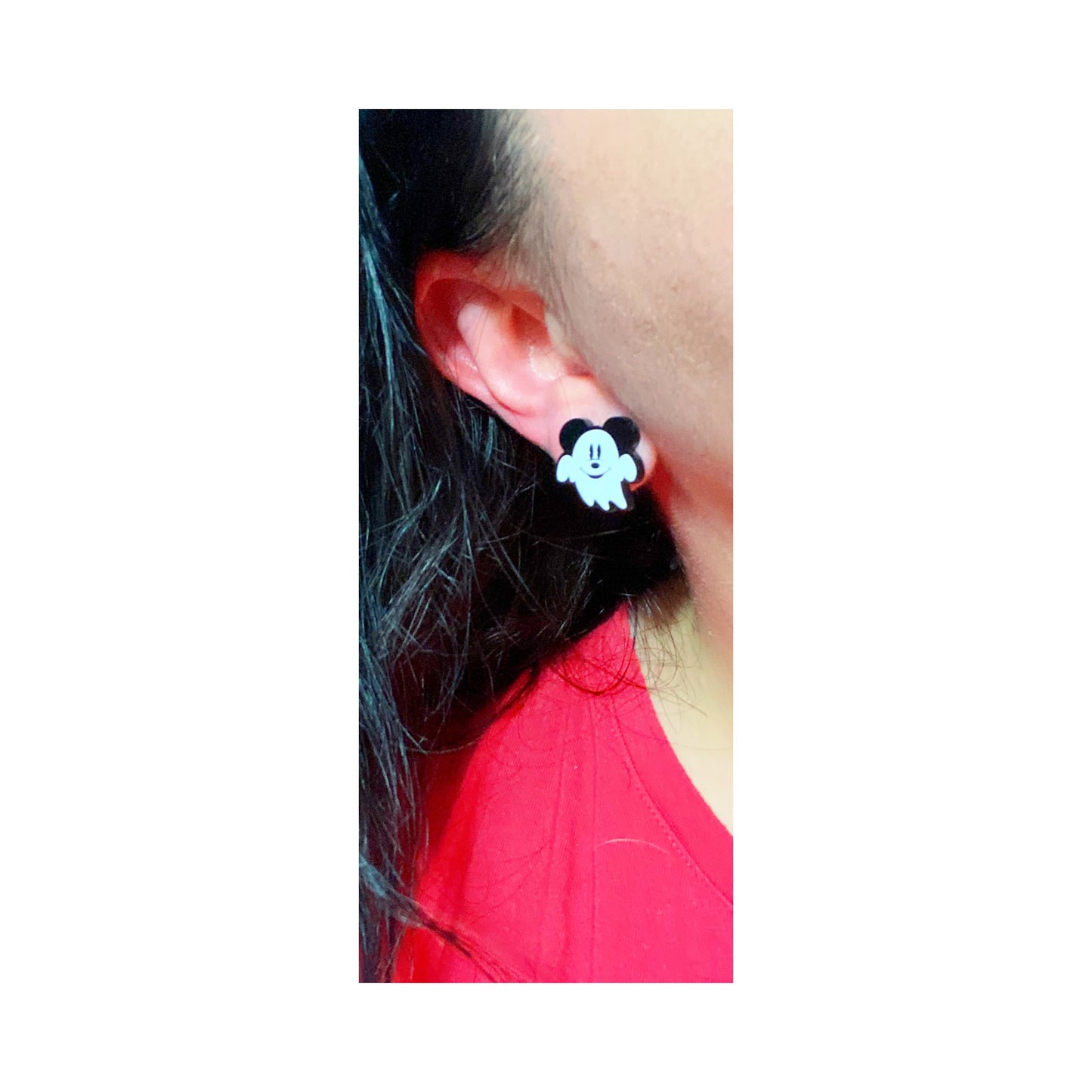 Mouse Ghost Post Earrings