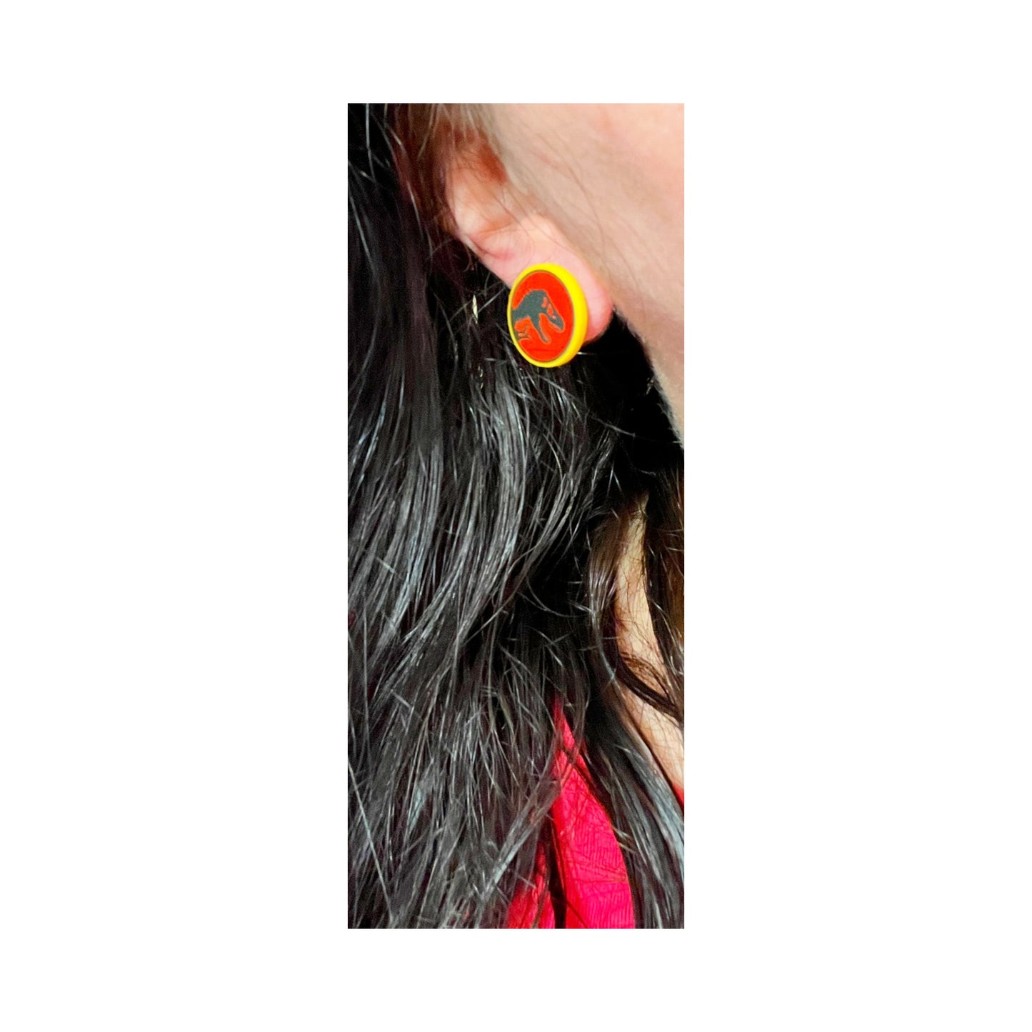 Jurassic Acrylic Post Earrings