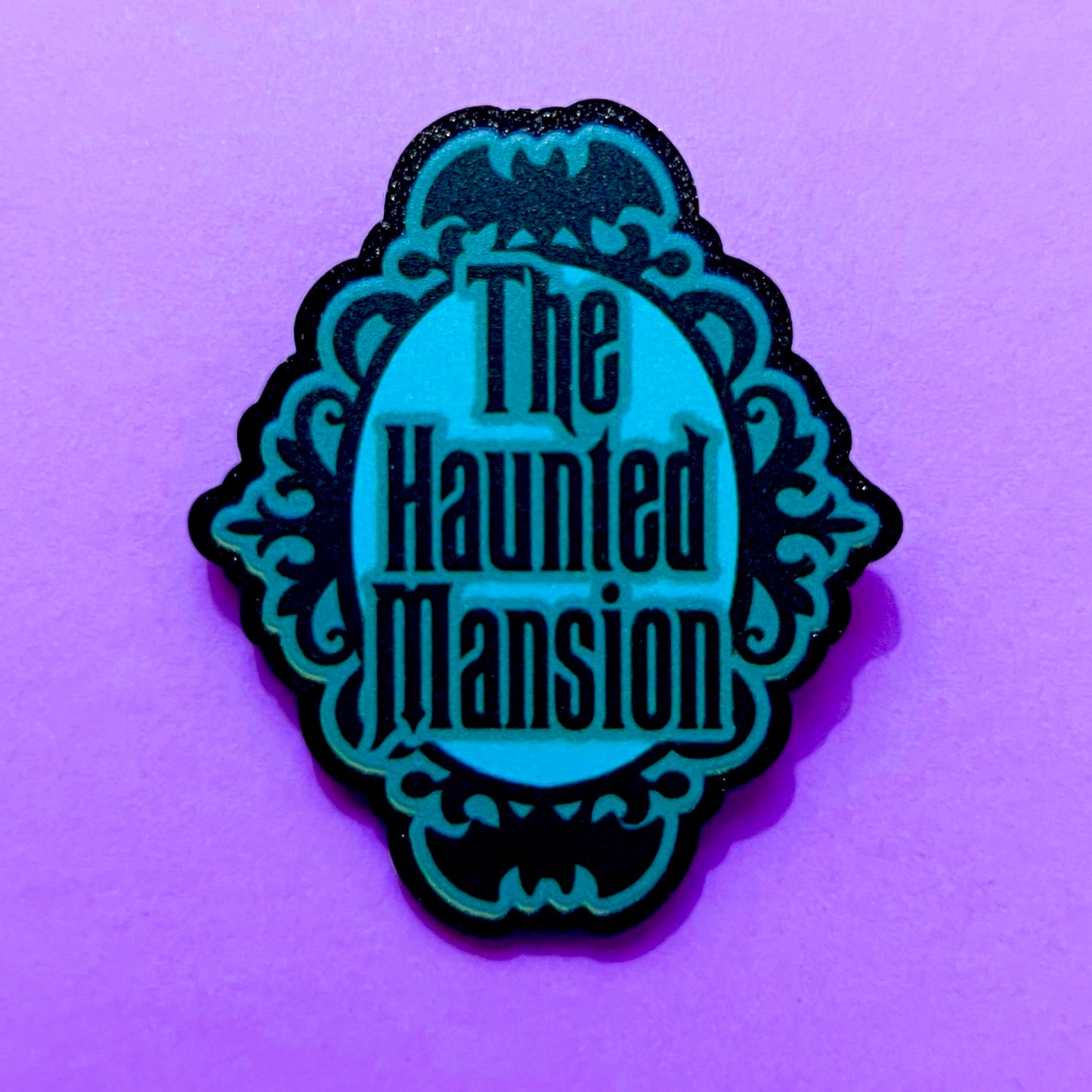 Spooky Mansion Acrylic Brooch Pin