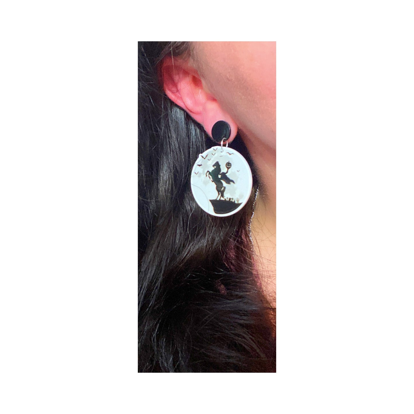 Headless Horseman Sleepy Hollow Inspired Drop Earrings