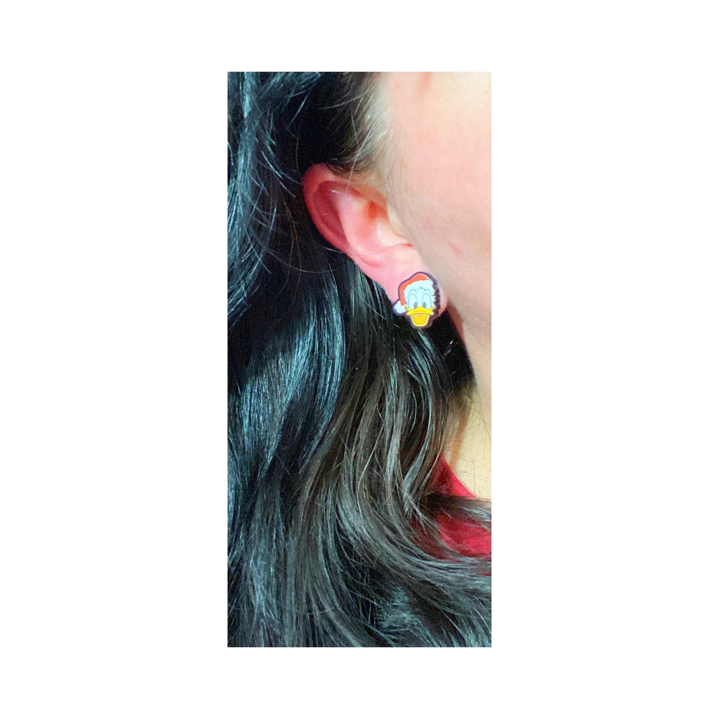 Santa Duck Post Earrings