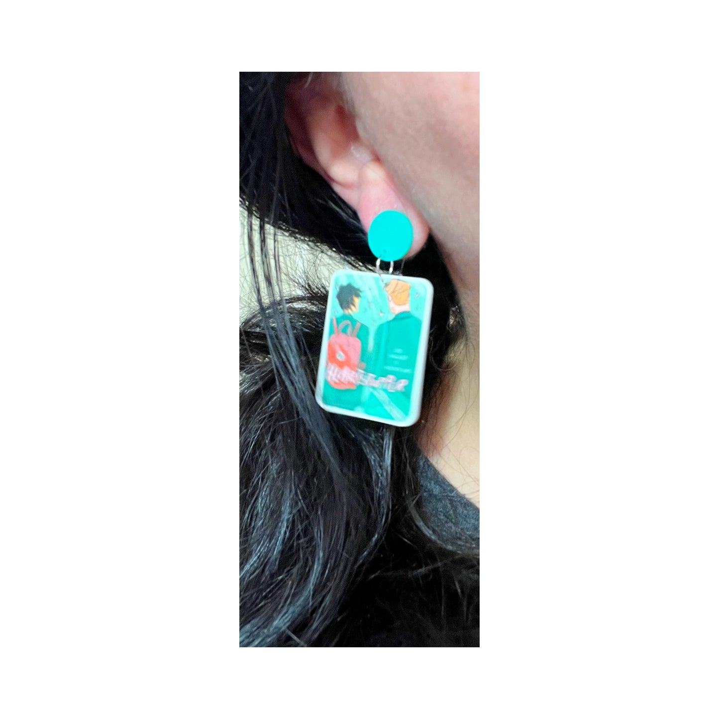 Heart Stopper Inspired Book Acrylic Drop Earrings