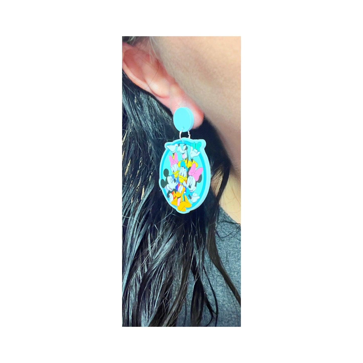 Pastel Mouse & Friends Drop Earrings