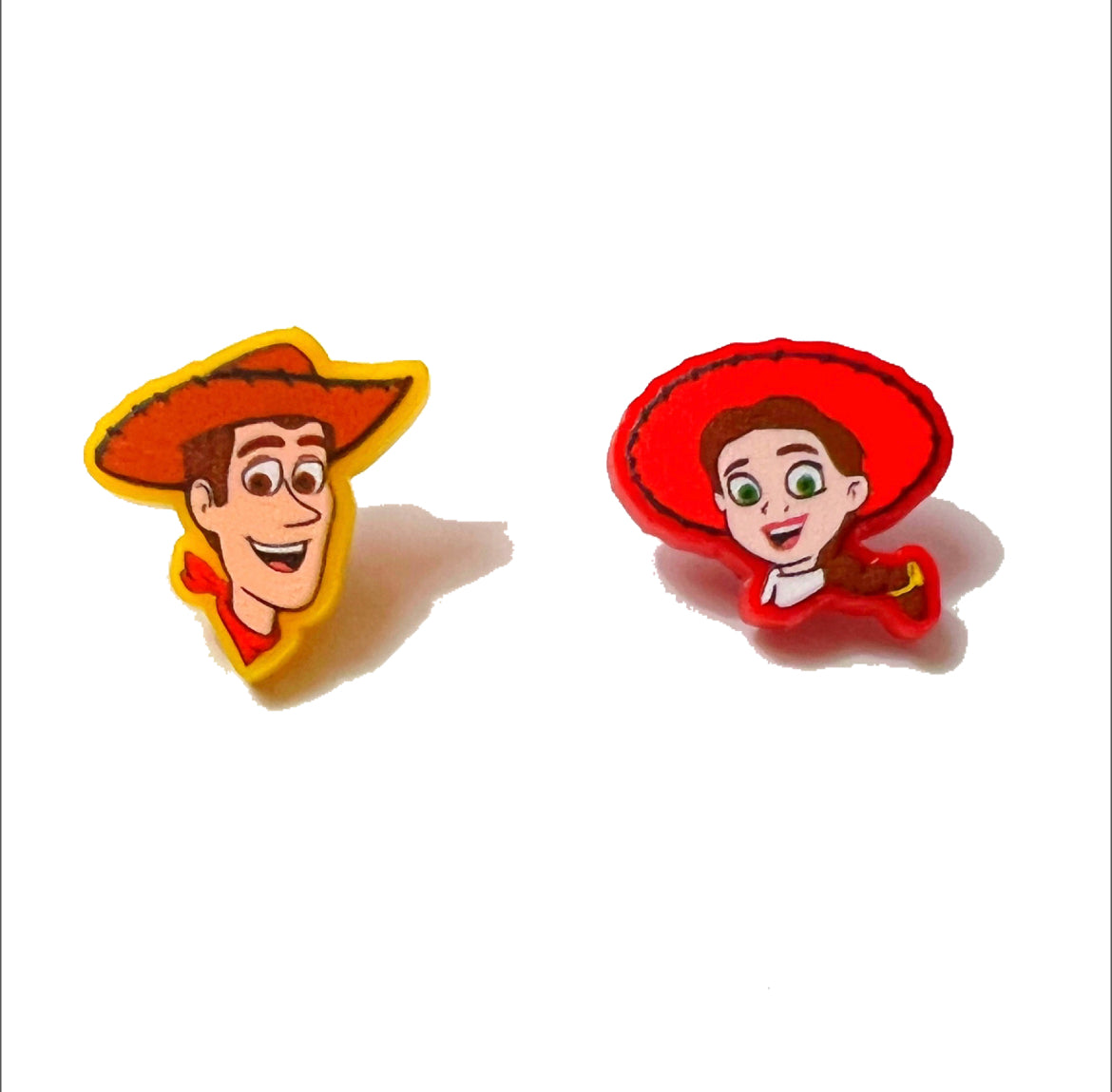 Cowboy & Cowgirl Acrylic Post Earrings