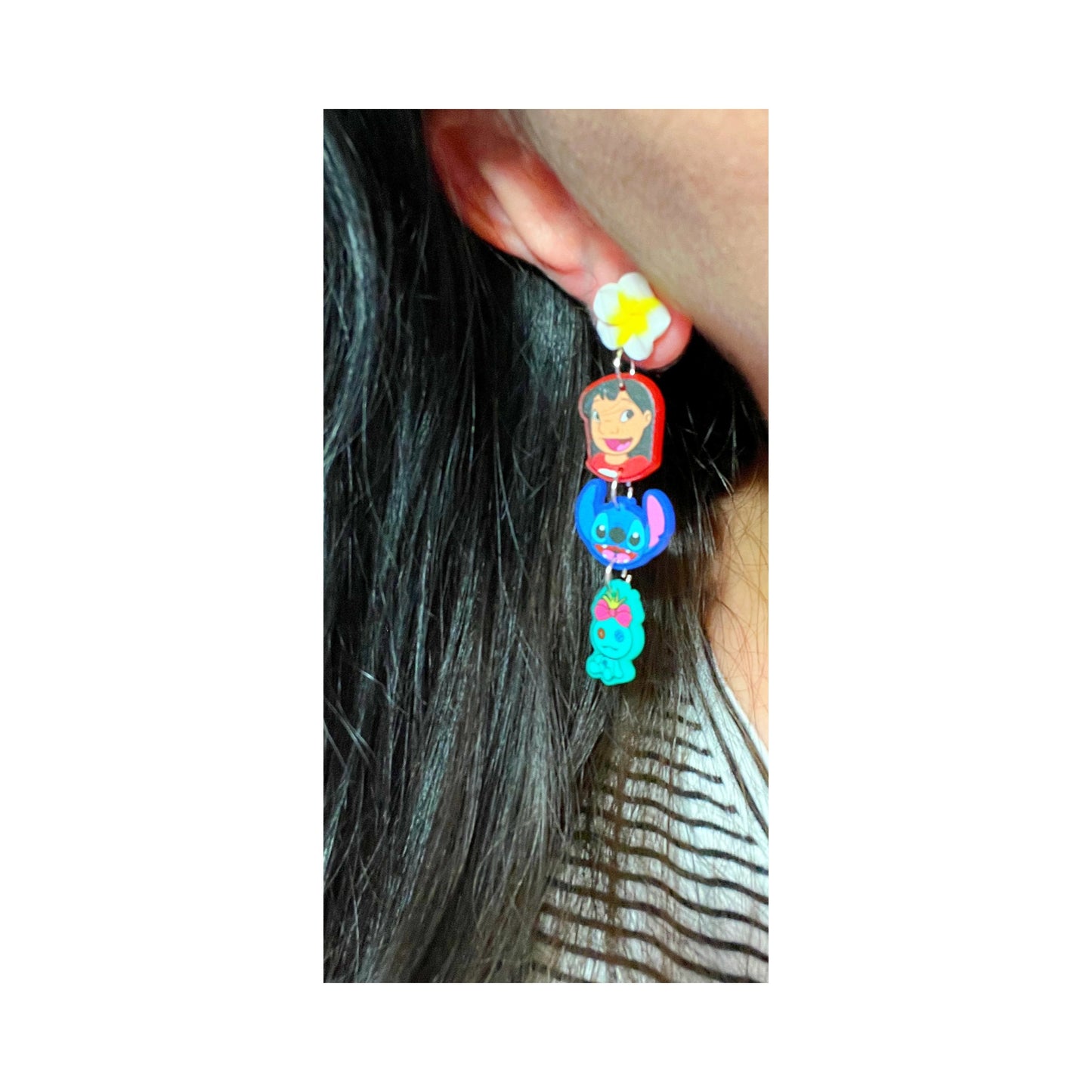 Ohana Tiered Acrylic Drop Earrings