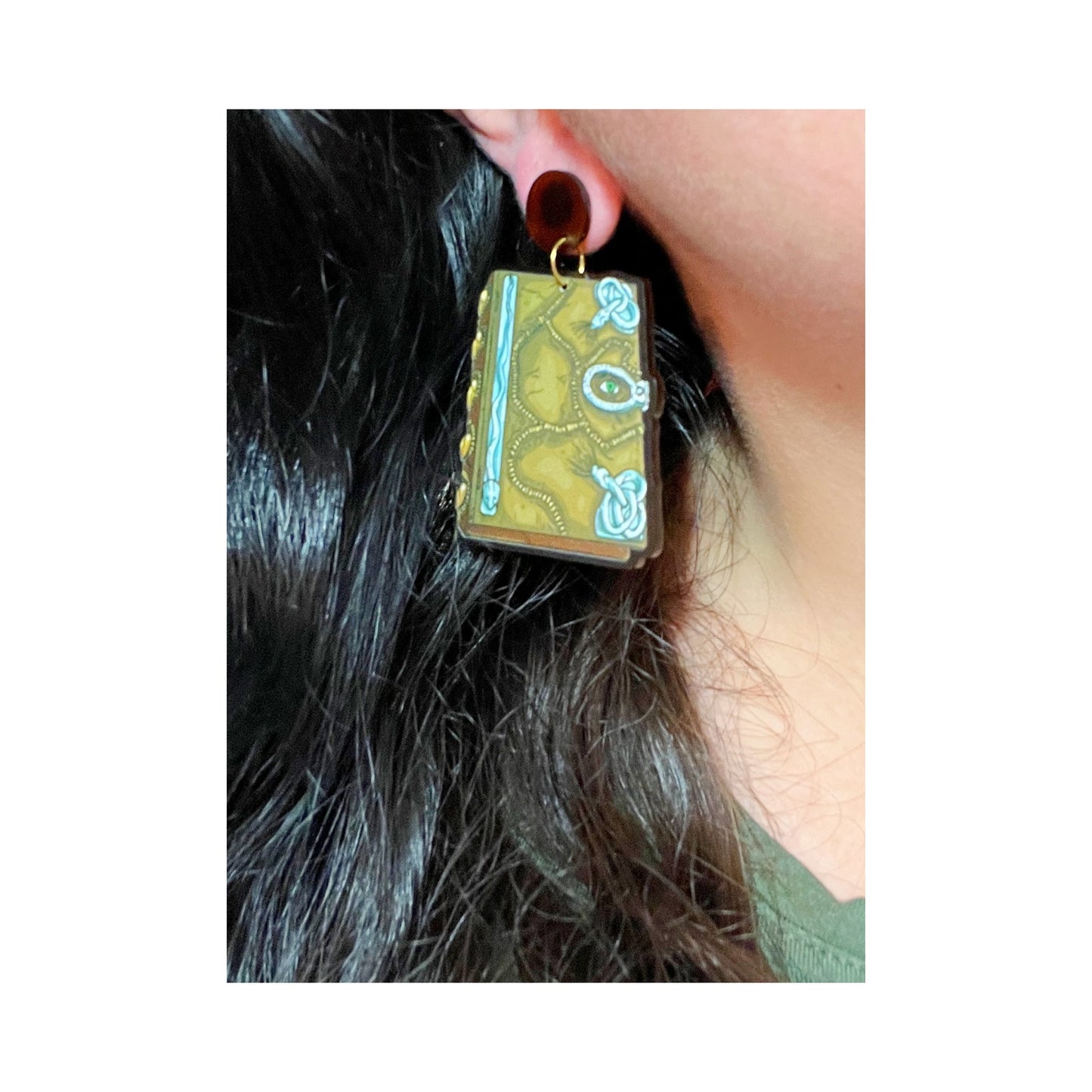 Book of Spells Drop Earrings