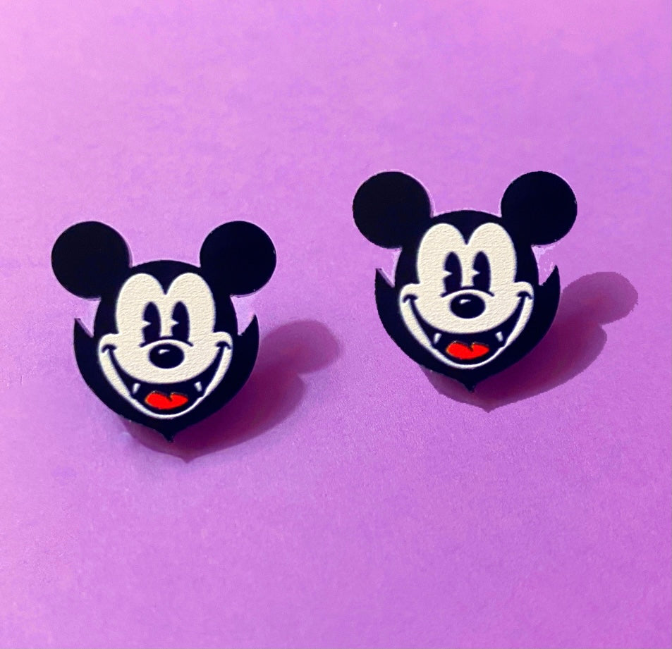 Mouse Vampire Post Earrings