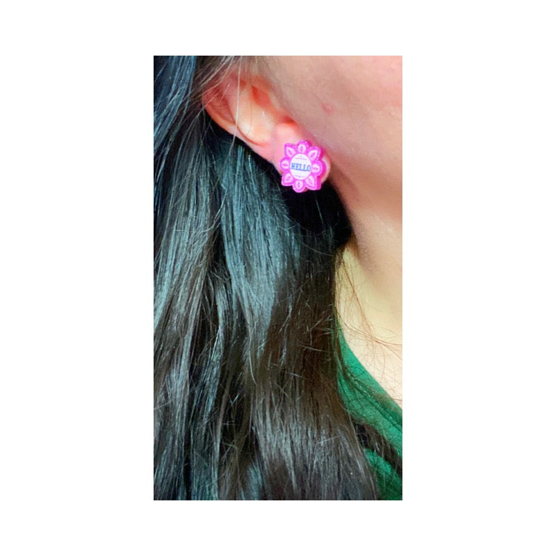 Hello Goodbye Inspired Post Earrings