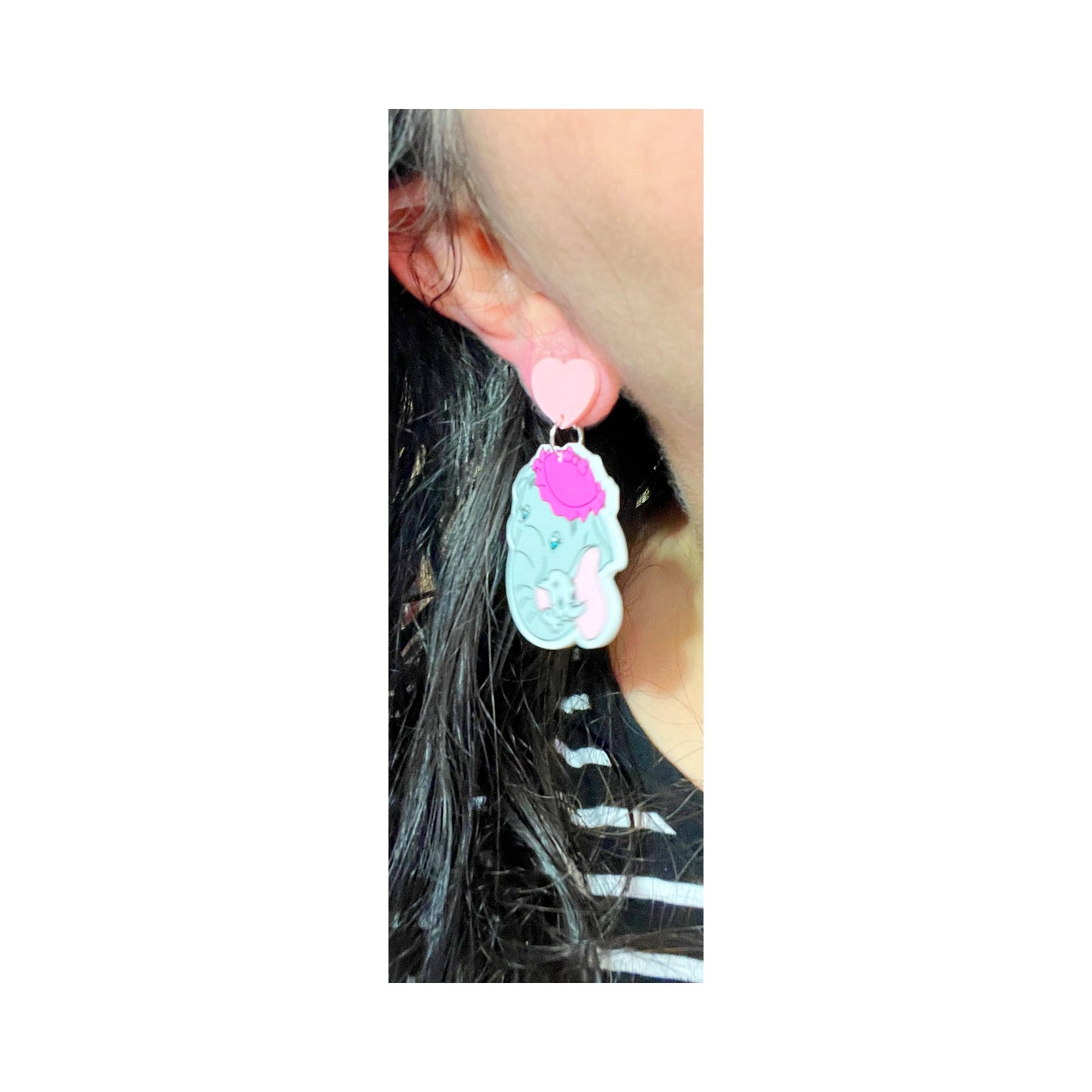 Dumbo and Mom Drop Earrings