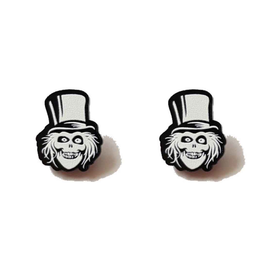 Hat Box Ghost Post Earrings