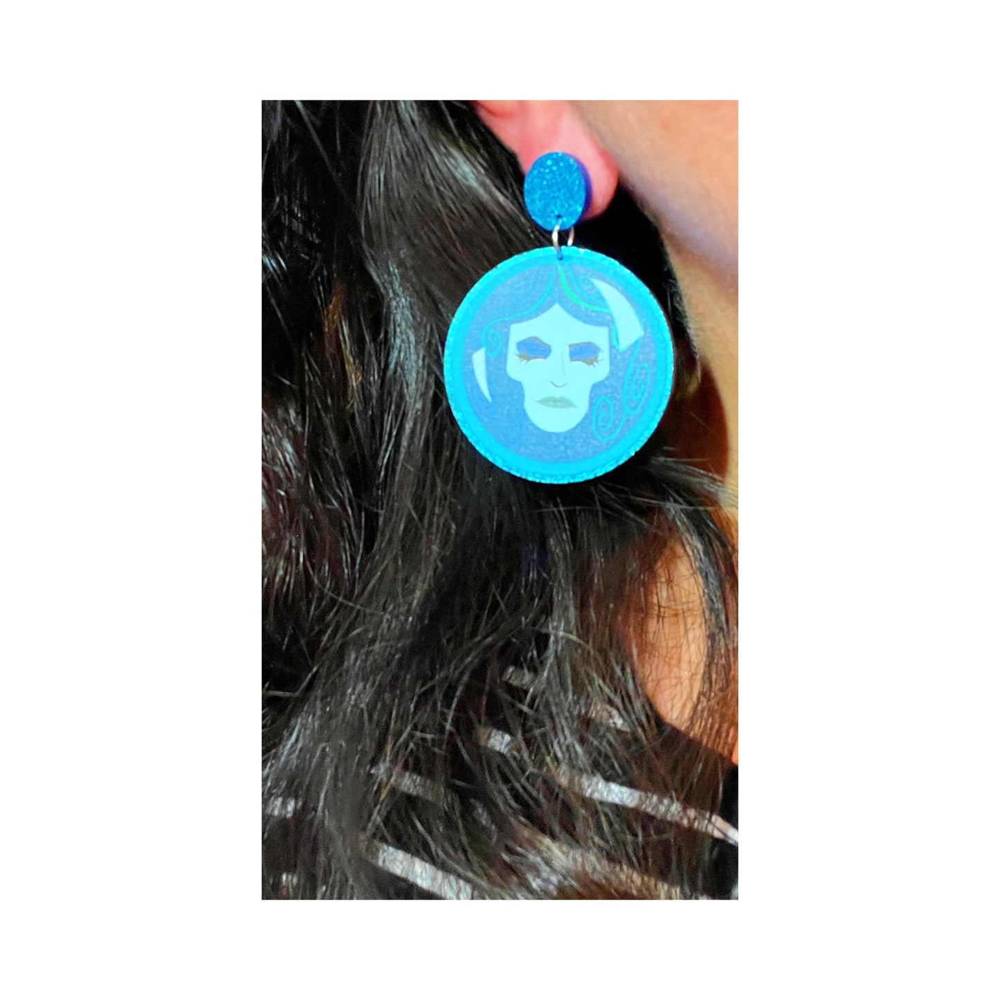 Leota Sparkle Acrylic Drop Earrings