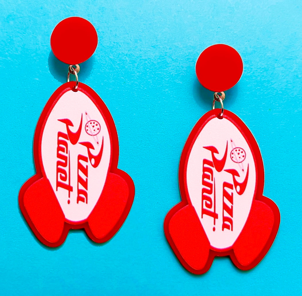 Pizza Planet Drop Earrings