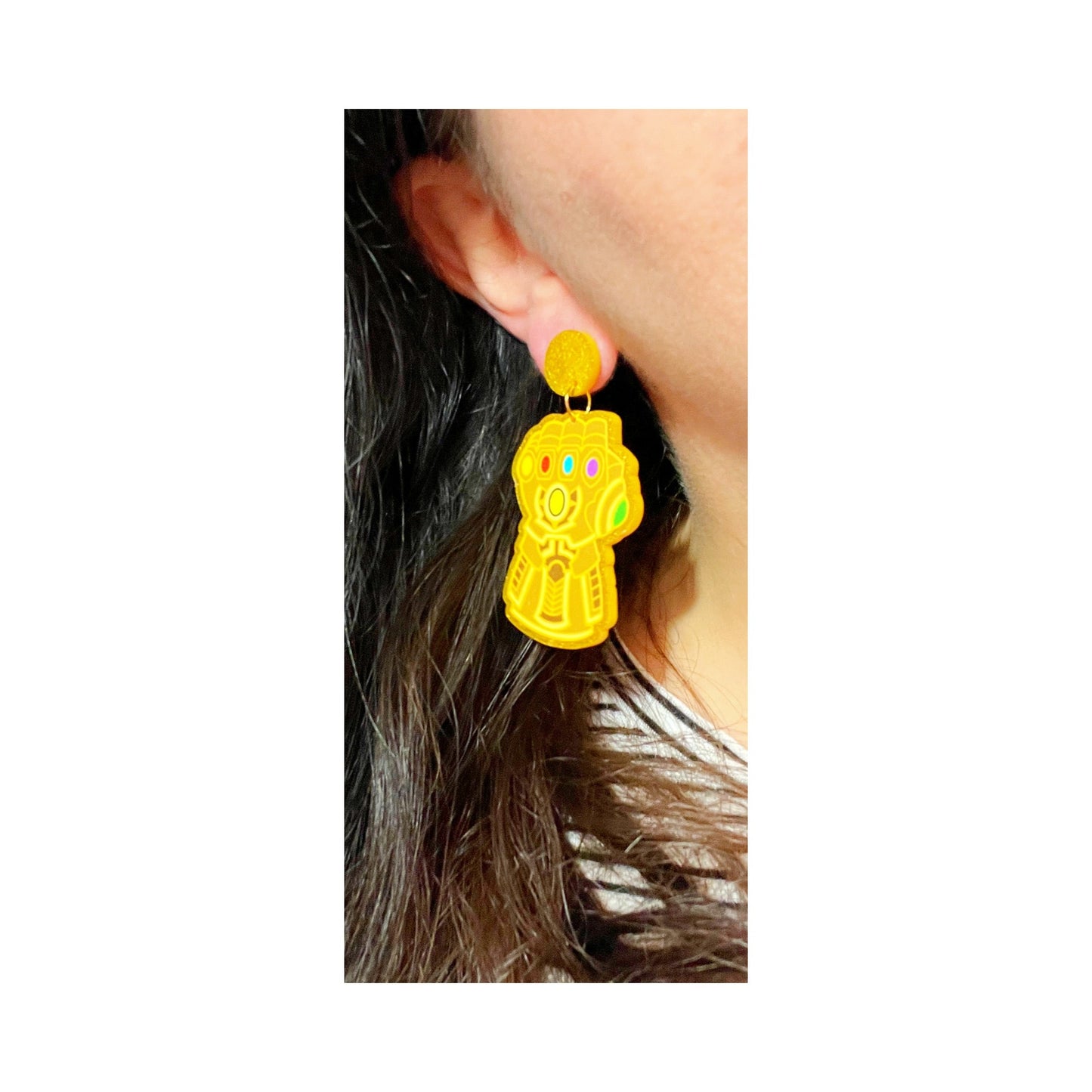 Sparkle Gauntlet Drop Earrings