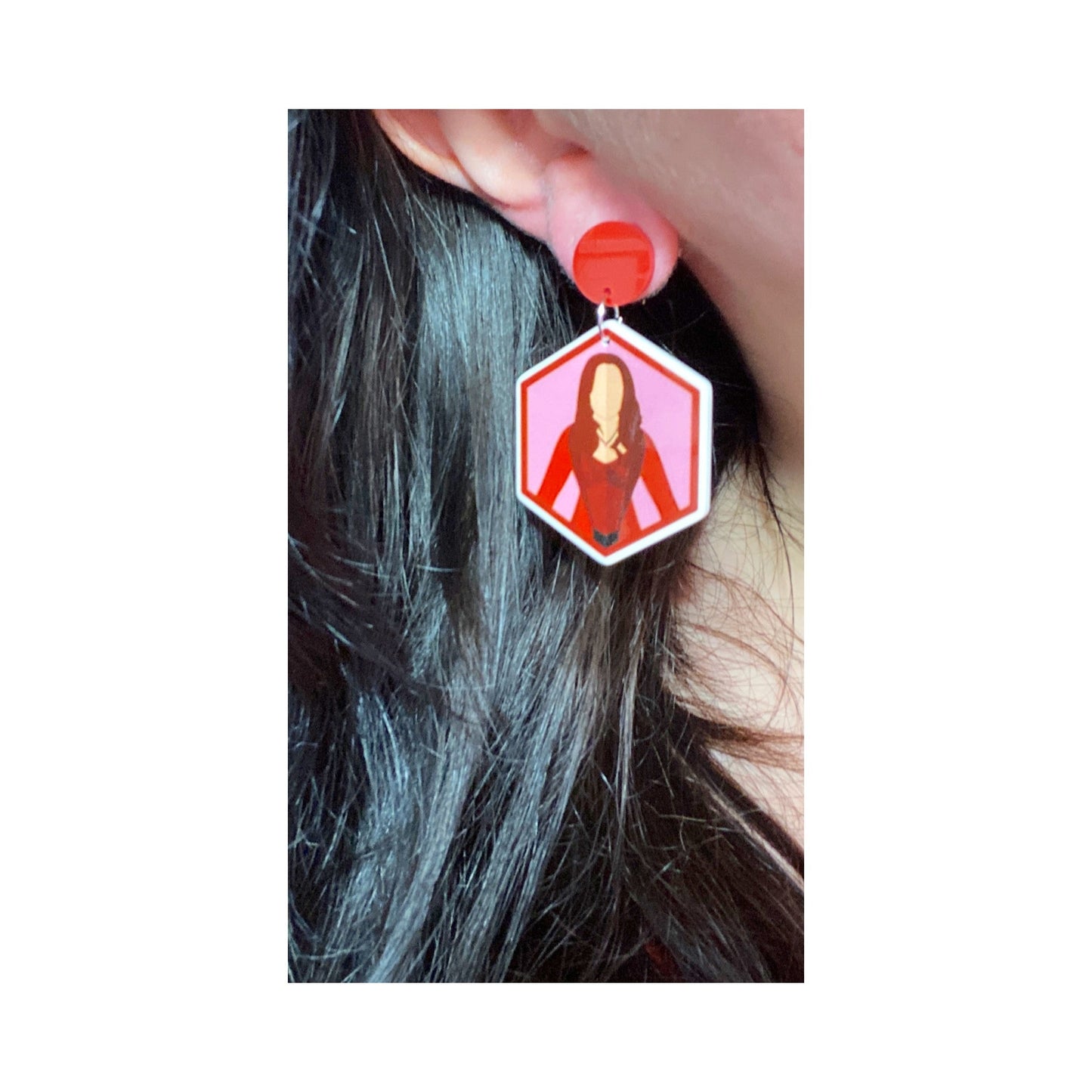 Wanda & Vision Silhouette Drop Earrings